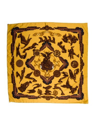 Hermès Scarves and Shawls Les Parures Du Vent Silk Scarf 90cm