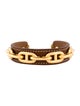 Hermès Leather Chaine d'Ancre Cuff Bracelet