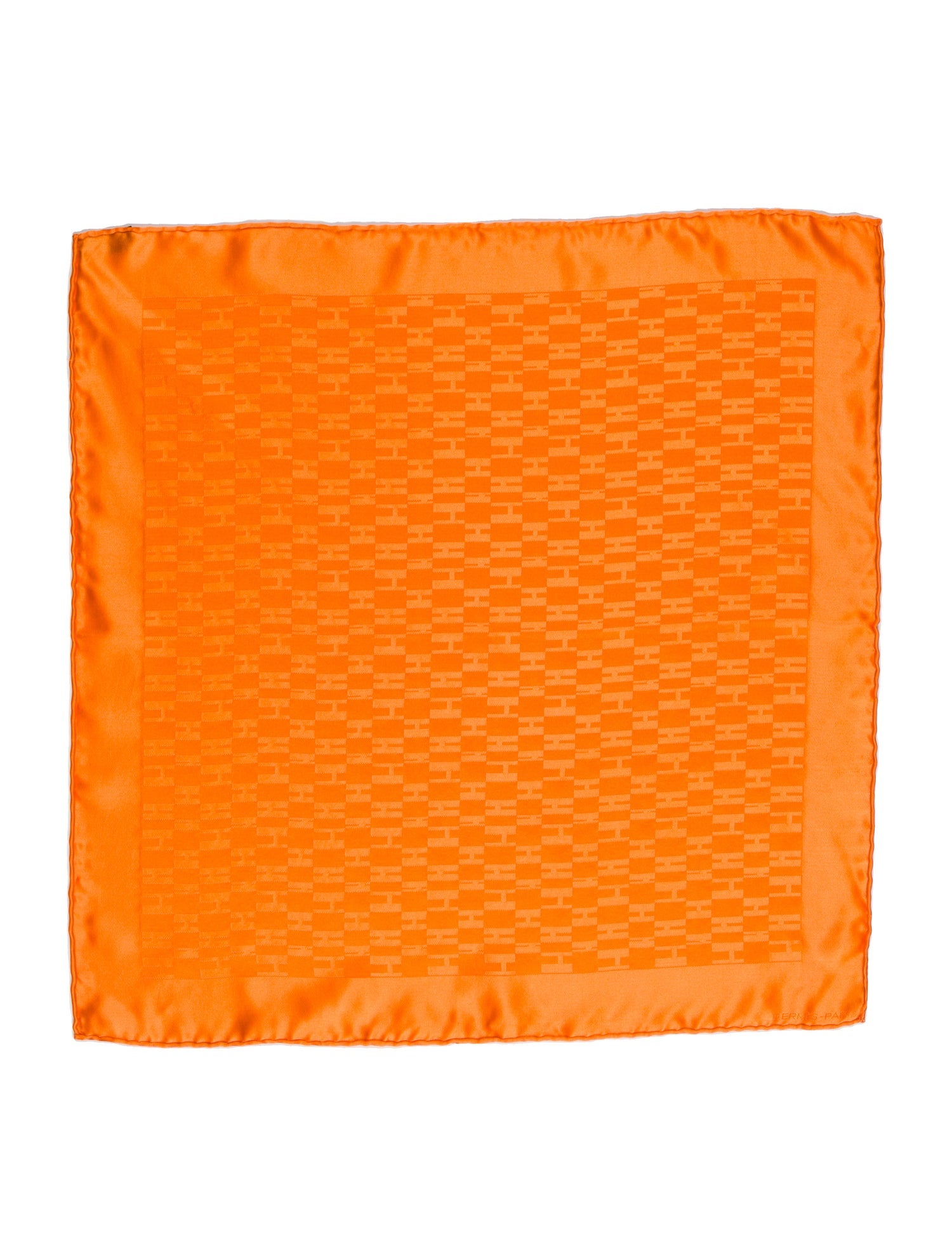 Hermès Silk Pattern Pocket Square