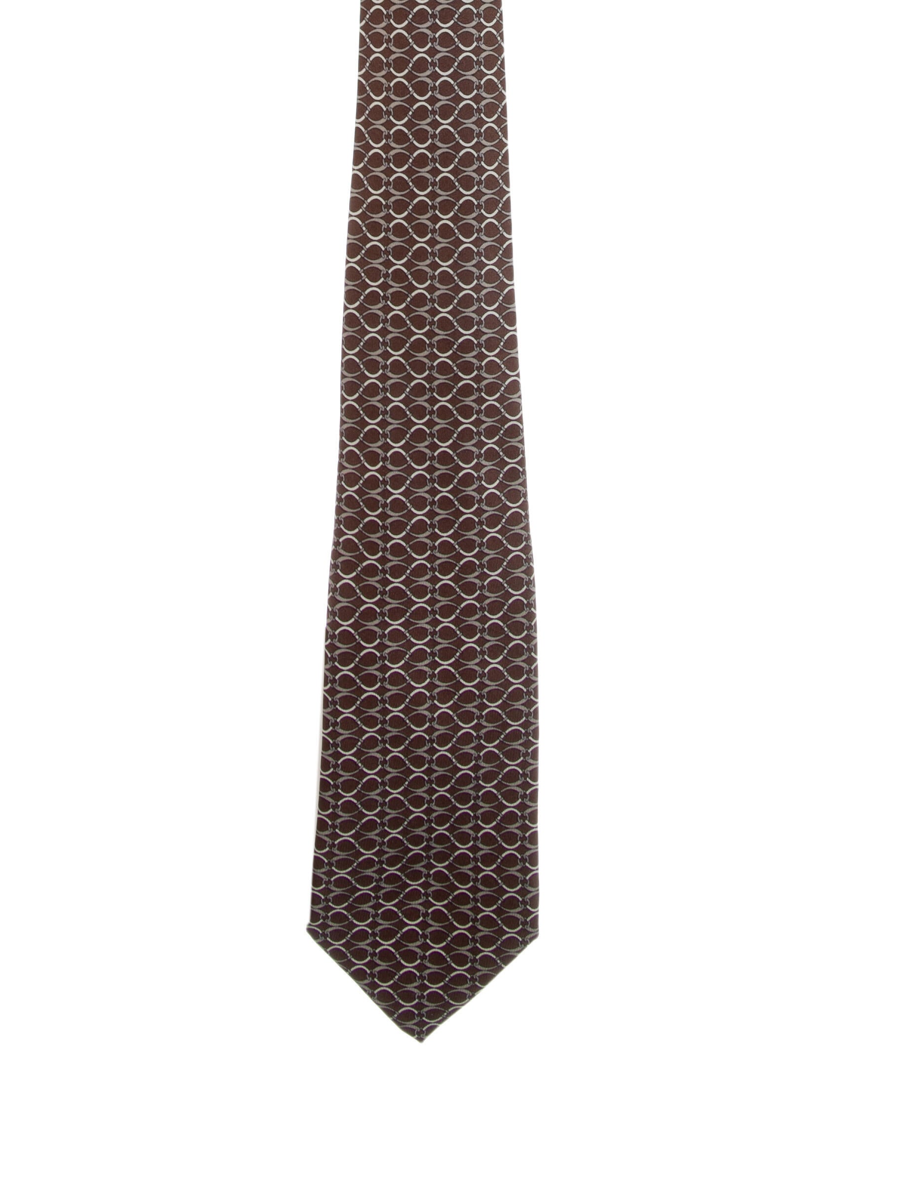 Hermès pattern silk tie