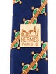 Hermès Pattern Print Silk Tie