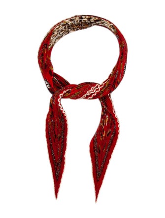 Hermès Carré Kantha Silk Plissé Scarf
