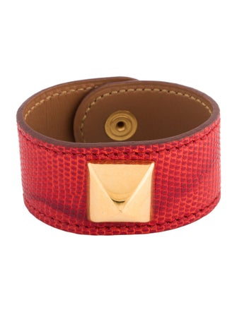 Hermès Lizard Leather Medor Wrap Bracelet