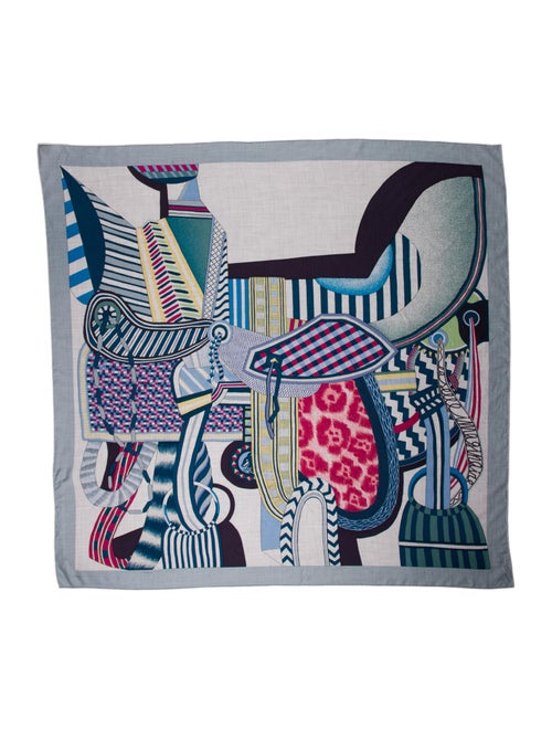 Hermès La Selle Imaginaire Cashmere Shawl