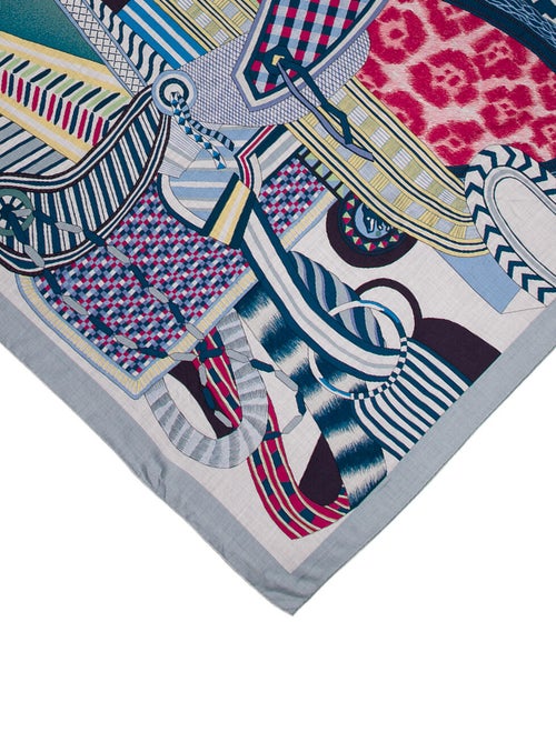 Hermès La Selle Imaginaire Cashmere Shawl