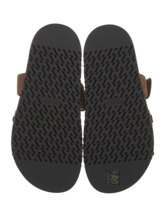 Hermès Hermes Chypre Suede Slides