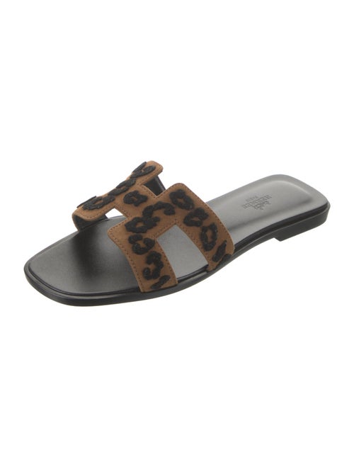 Hermès Oran Suede Slides