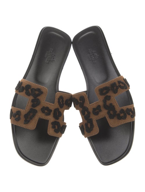 Hermès Oran Suede Slides