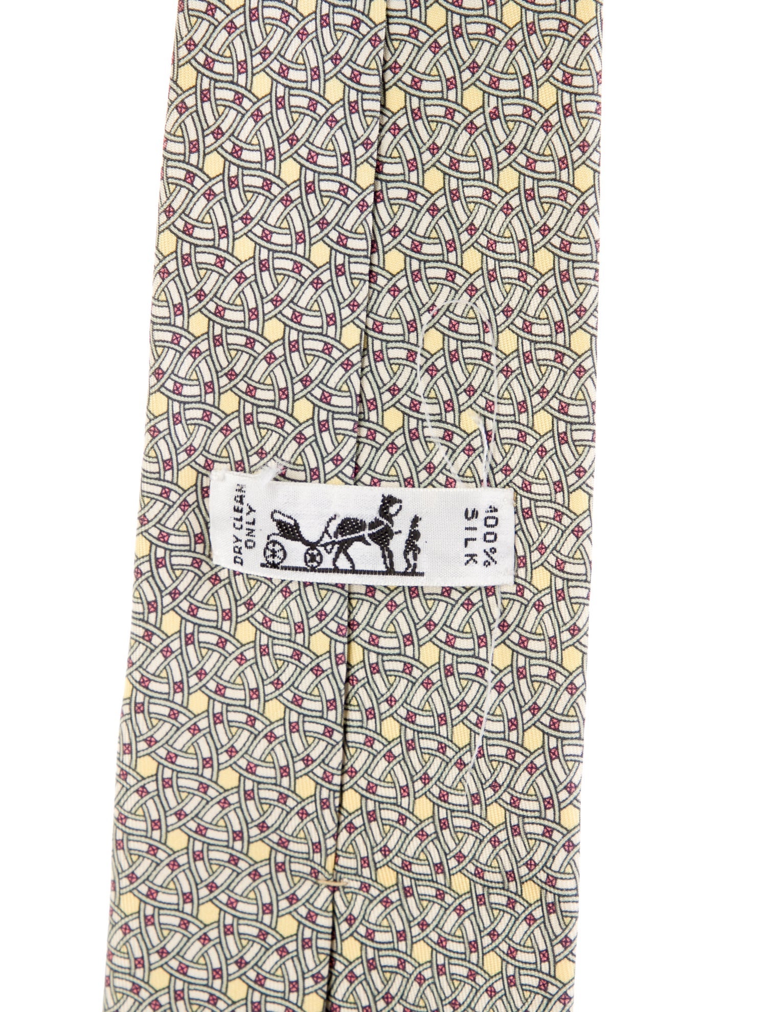 Hermès Silk Patterned Neck Tie
