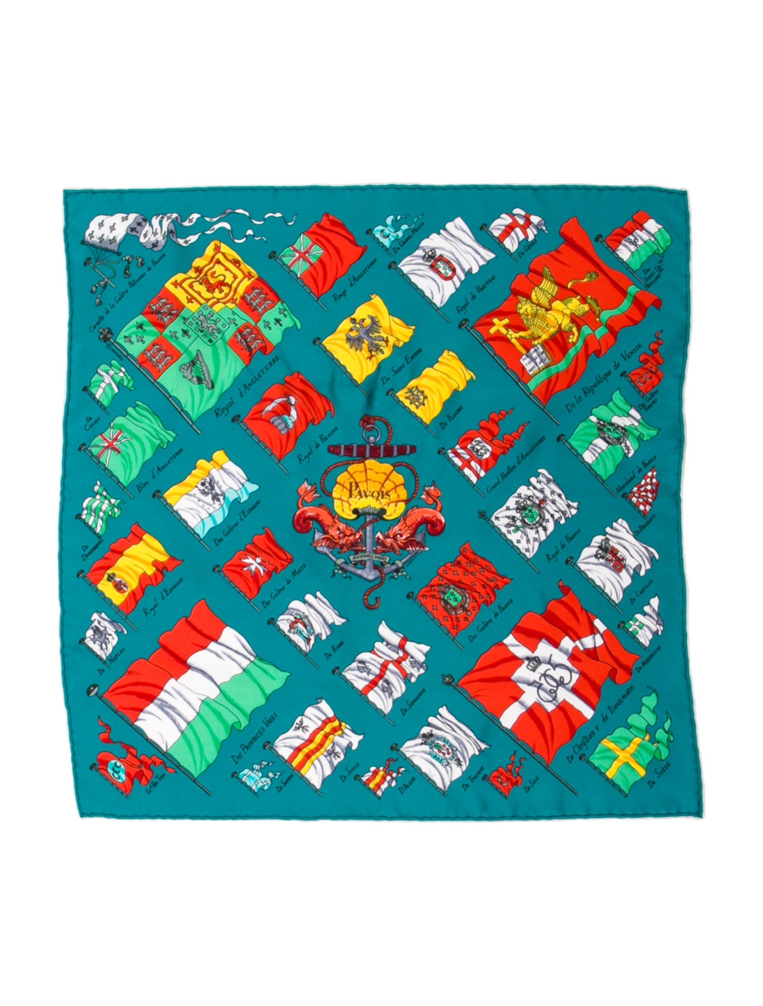 Hermès Pavois Silk Scarf