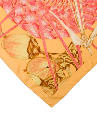 Hermès Jardin Creole Detail Silk Scarf
