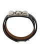 Hermès Leather Rivale Double Tour Bracelet