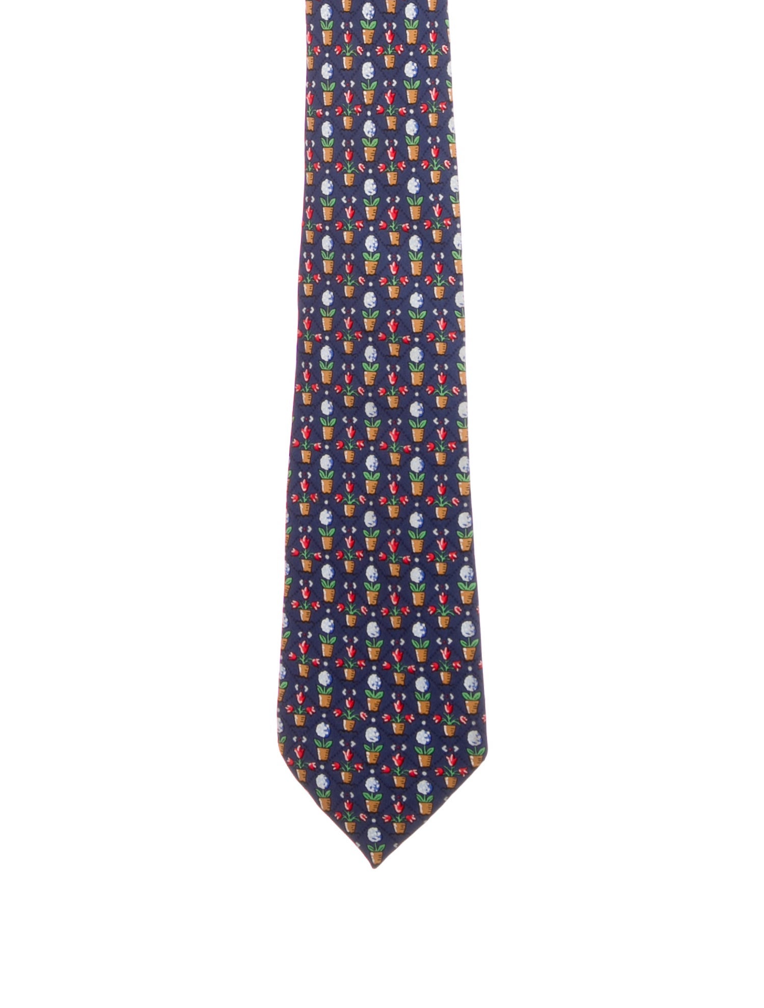 Hermès Silk Patterned Tie
