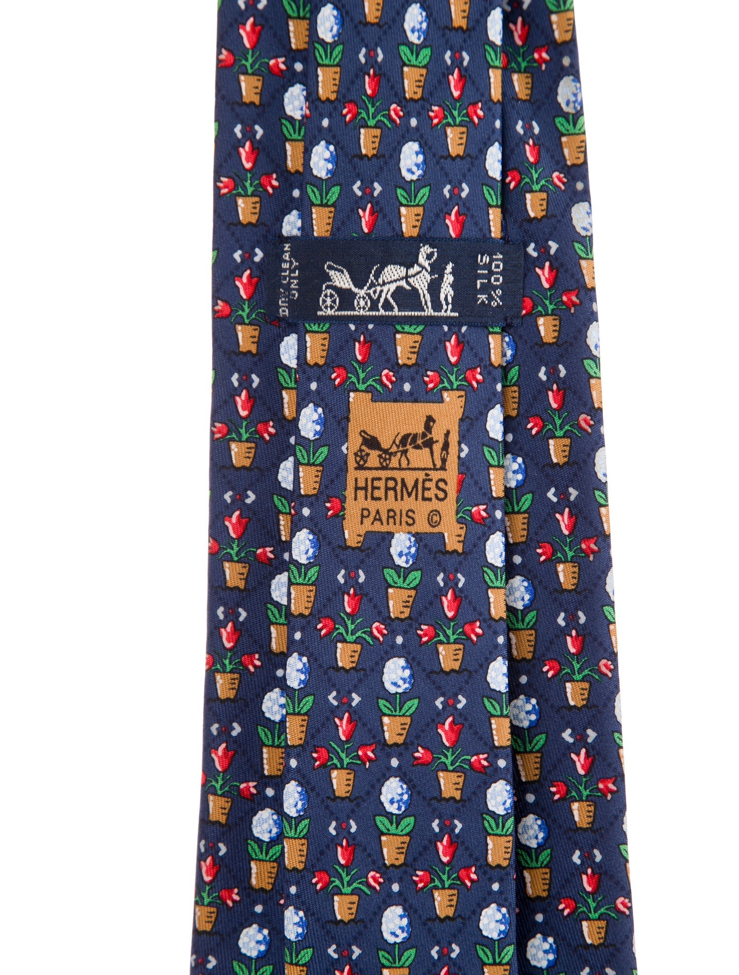 Hermès Silk Patterned Tie