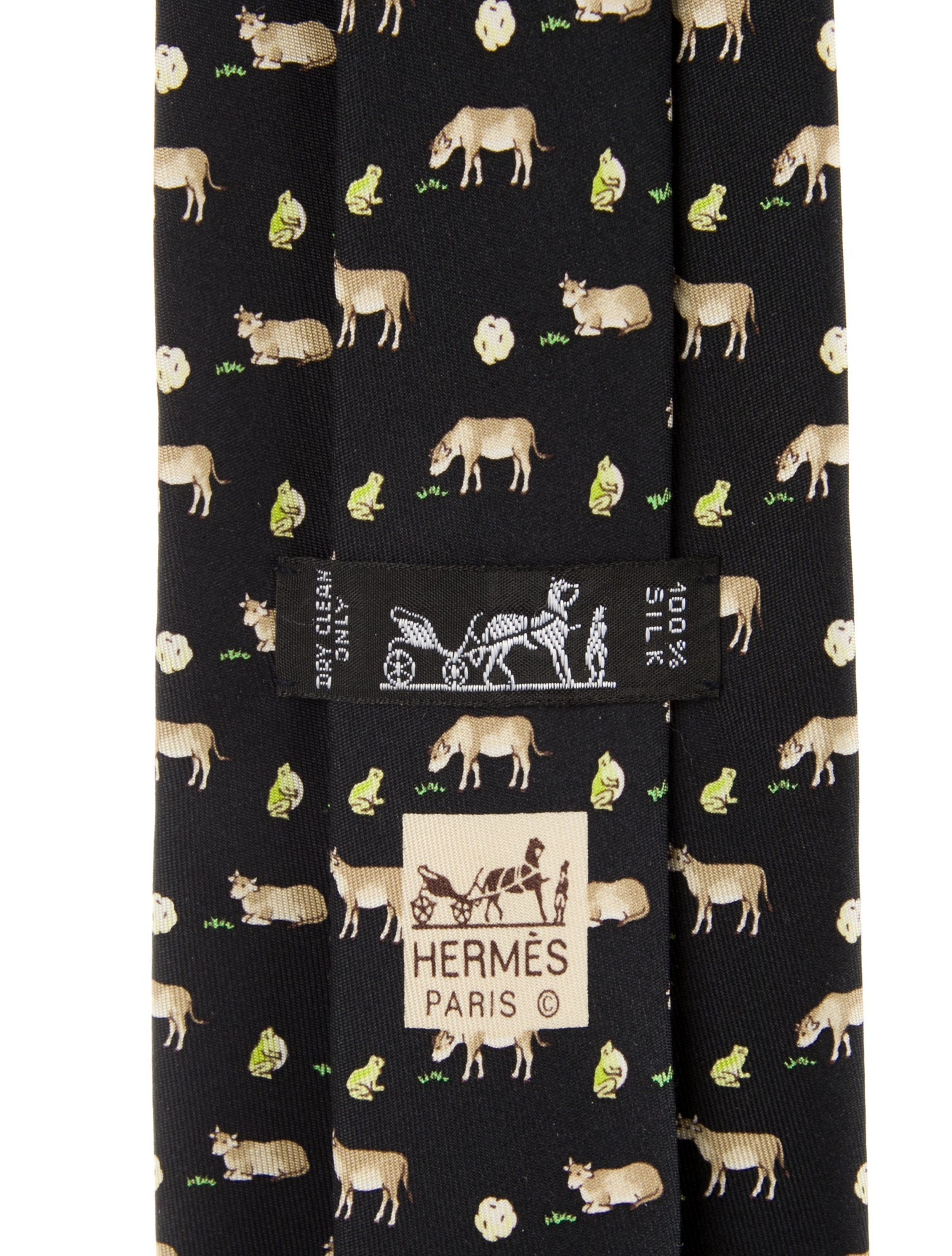 Hermès Patterned Tie