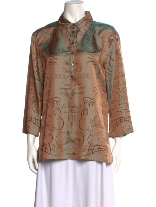 Hermès Silk Printed Evening Jacket