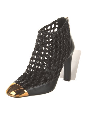 Hermès Leather Colorblock Pattern Boots