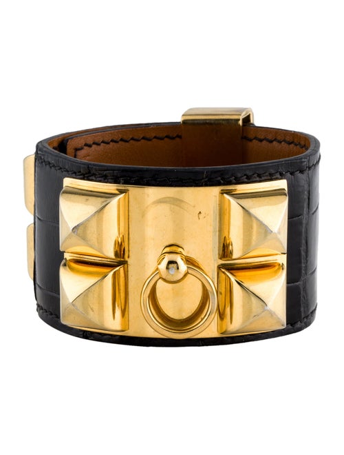Hermès Collier De Chien Alligator Wrap Bracelet