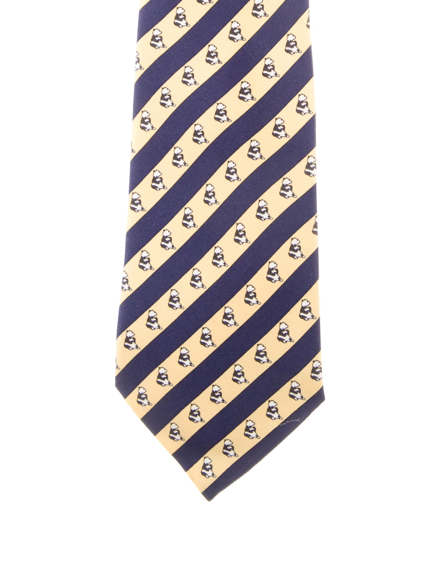 Hermès pattern silk tie