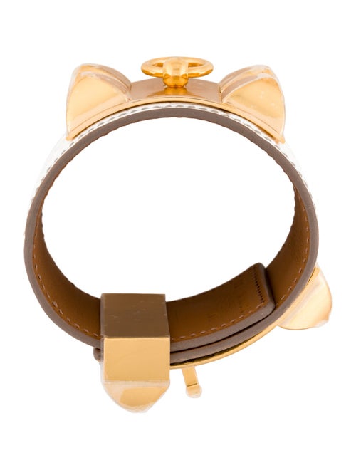 Hermès Matte Niloticus Crocodile Himalaya Collier De Chien Bracelet