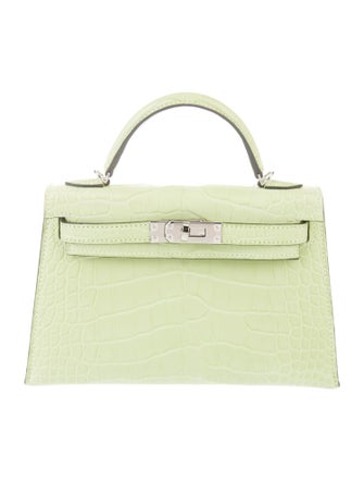 Hermès 2023 Matte Alligator Mini Kelly II Sellier 20