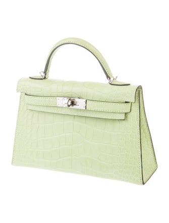 Hermès 2023 Matte Alligator Mini Kelly II Sellier 20