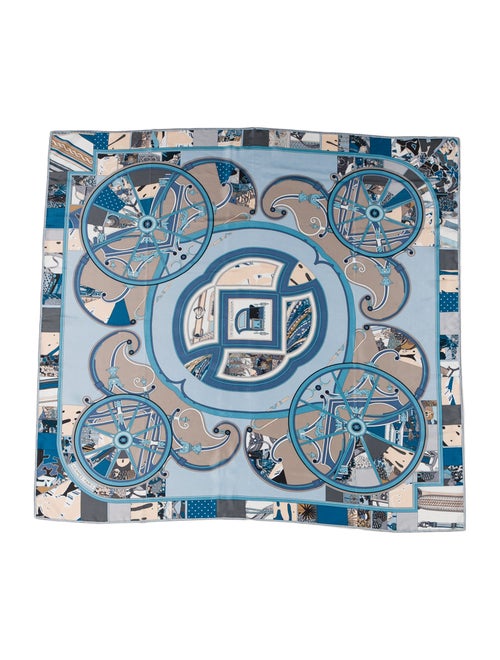 Hermès Washington Carriage Silk Shawl