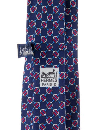 Hermès Pattern Print Tie