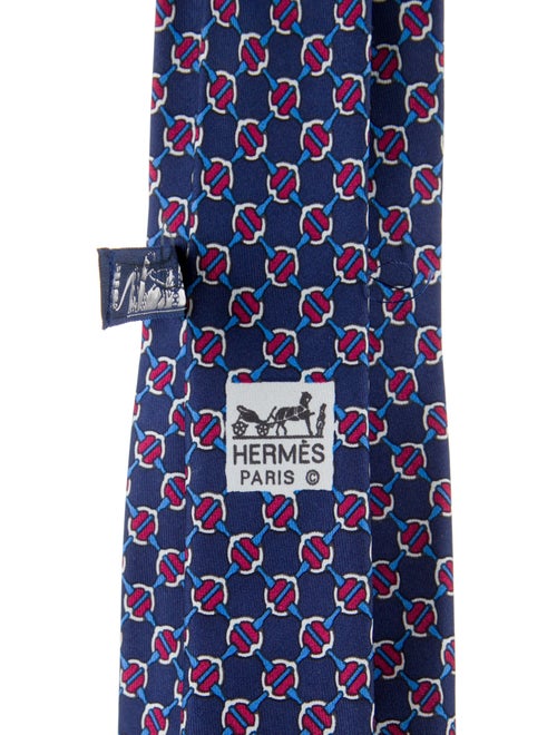 Hermès Pattern Print Tie