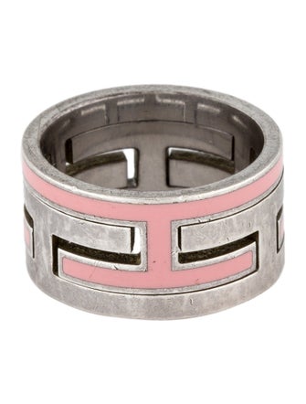 Hermès Enamel Arcane Moveable H Ring