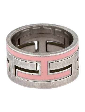 Hermès Band Enamel Arcane Moveable H Ring 49 | 5