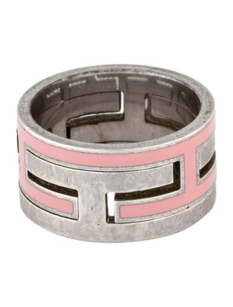 Hermès Enamel Arcane Moveable H Ring
