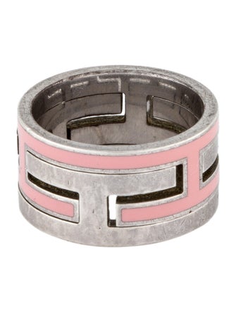 Hermès Enamel Arcane Moveable H Ring