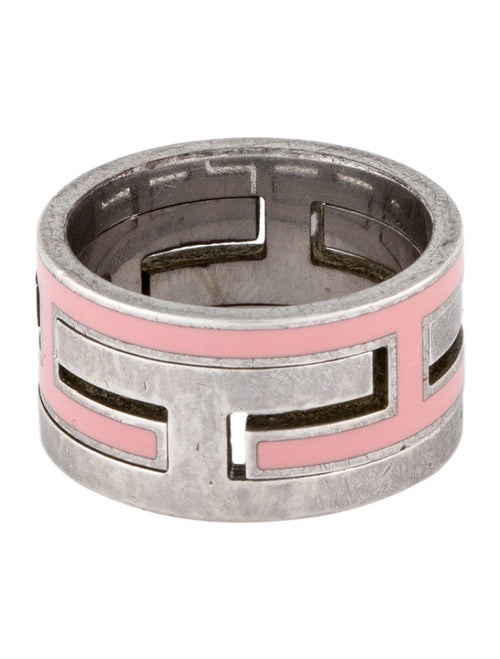 Hermès Enamel Arcane Moveable H Ring