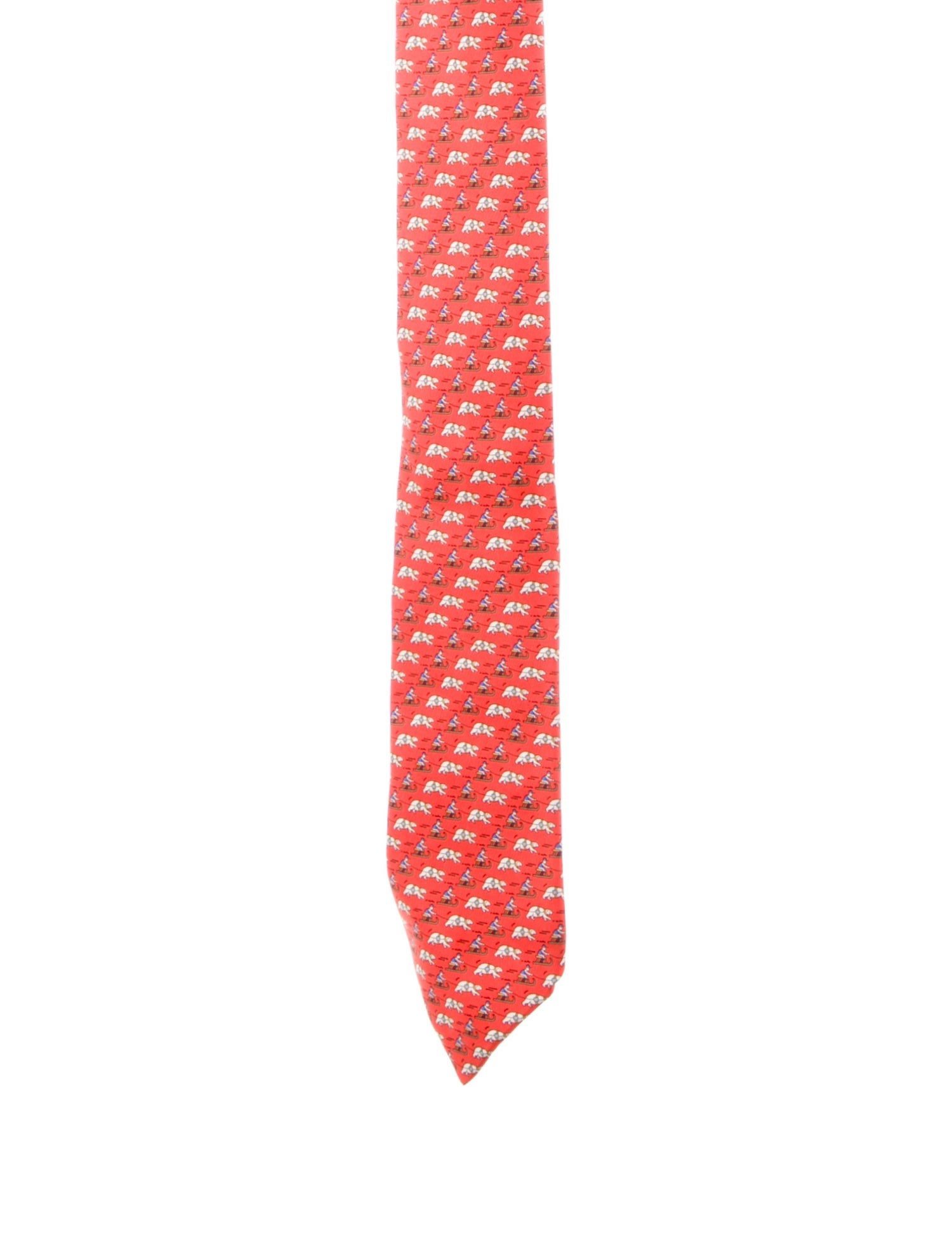 Hermès silk patterned tie