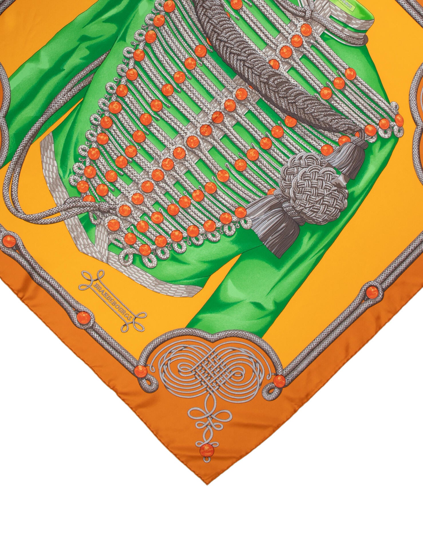 Hermès Brandebourgs Silk Scarf