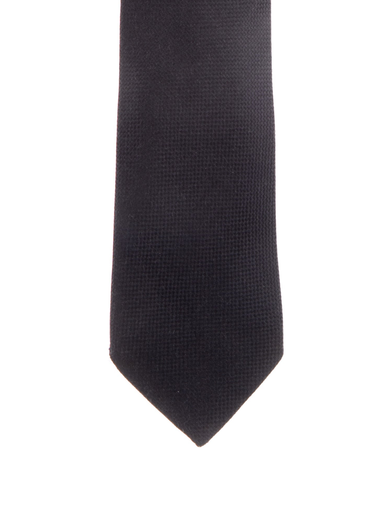 Hermès solid silk tie