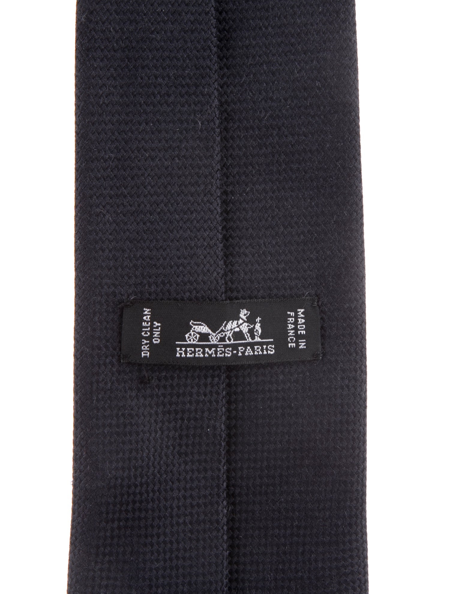 Hermès solid silk tie