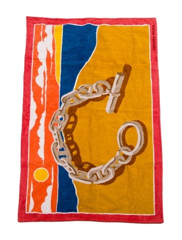 Hermès Bath Escale a la Plage Beach Towel