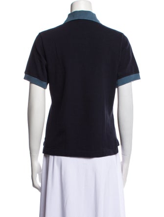 Hermès Colorblock Pattern Short Sleeve Polo