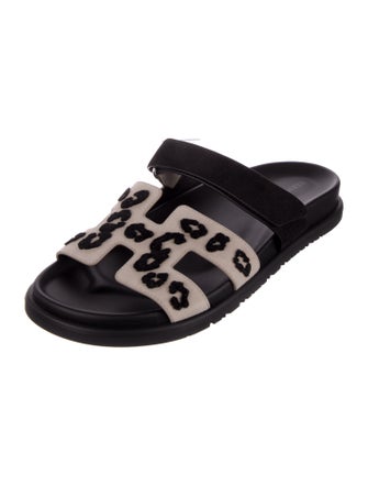 Hermès Chypre Suede Slides