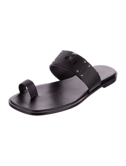 Hermès July Leather Slides