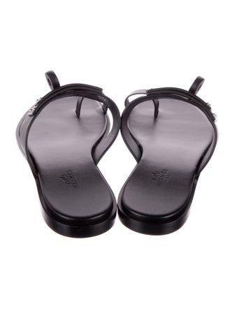 Hermès July Leather Slides