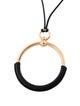 Hermès Leather Loop Pendant Necklace