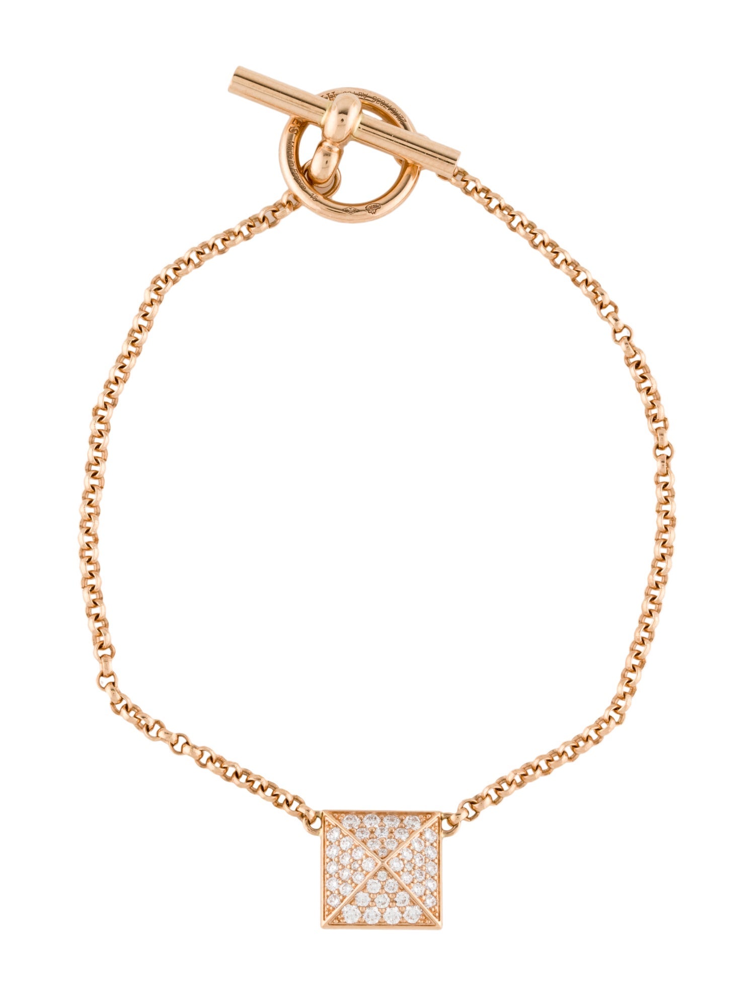 Hermès Ex-Libris Bracelet, Large Model - 18K Rose Gold