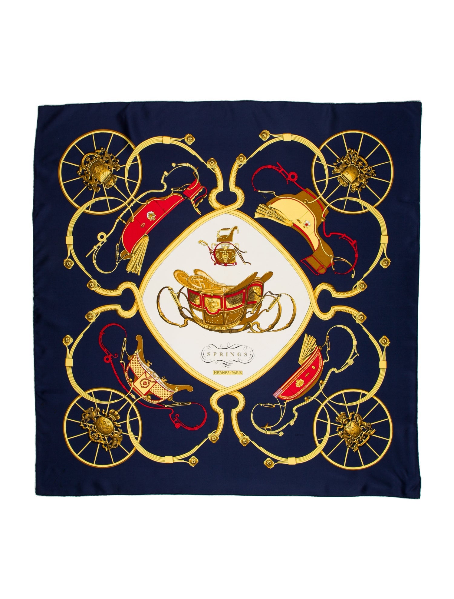 Hermès Springs Silk Scarf