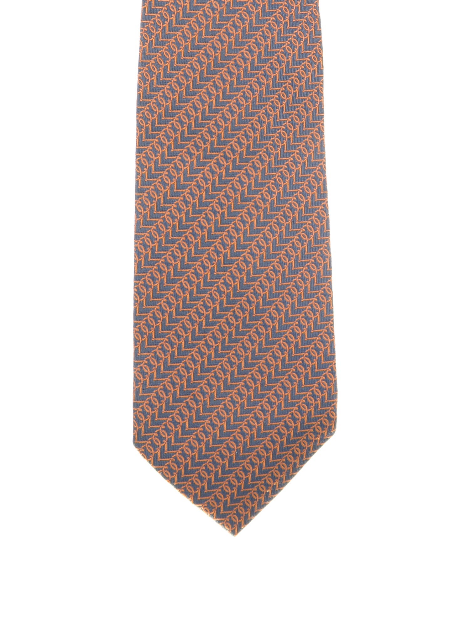 Hermès Patterned Silk Tie
