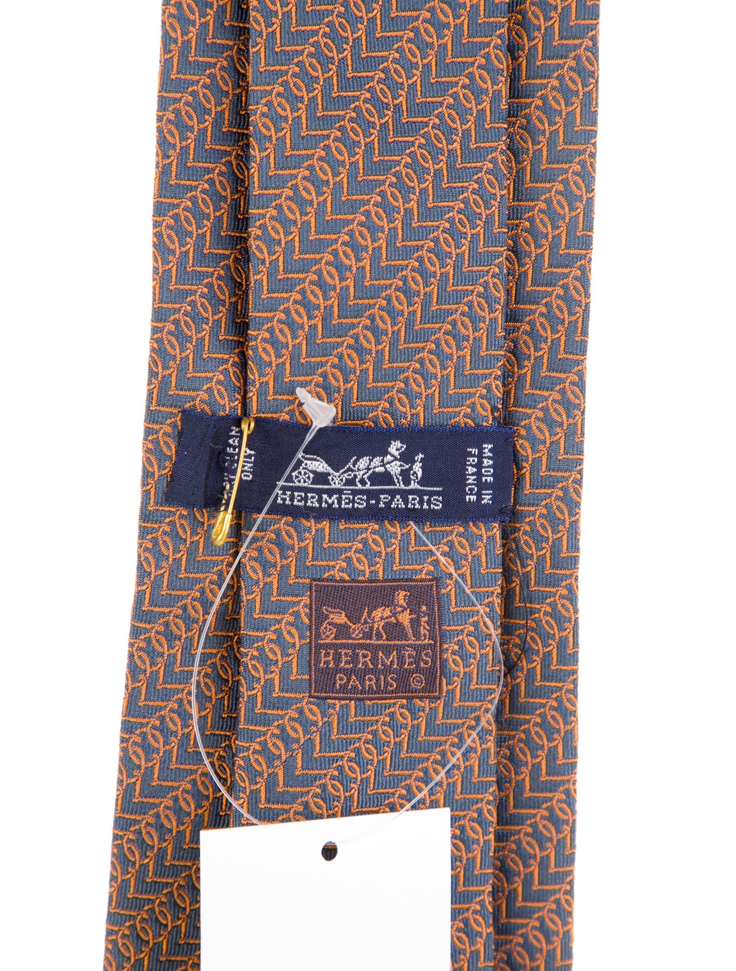 Hermès Patterned Silk Tie