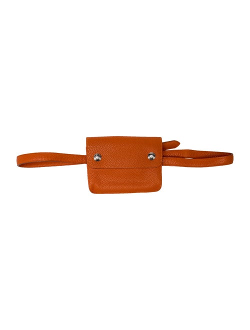 Hermès Clemence Pochette Green Waist Bag