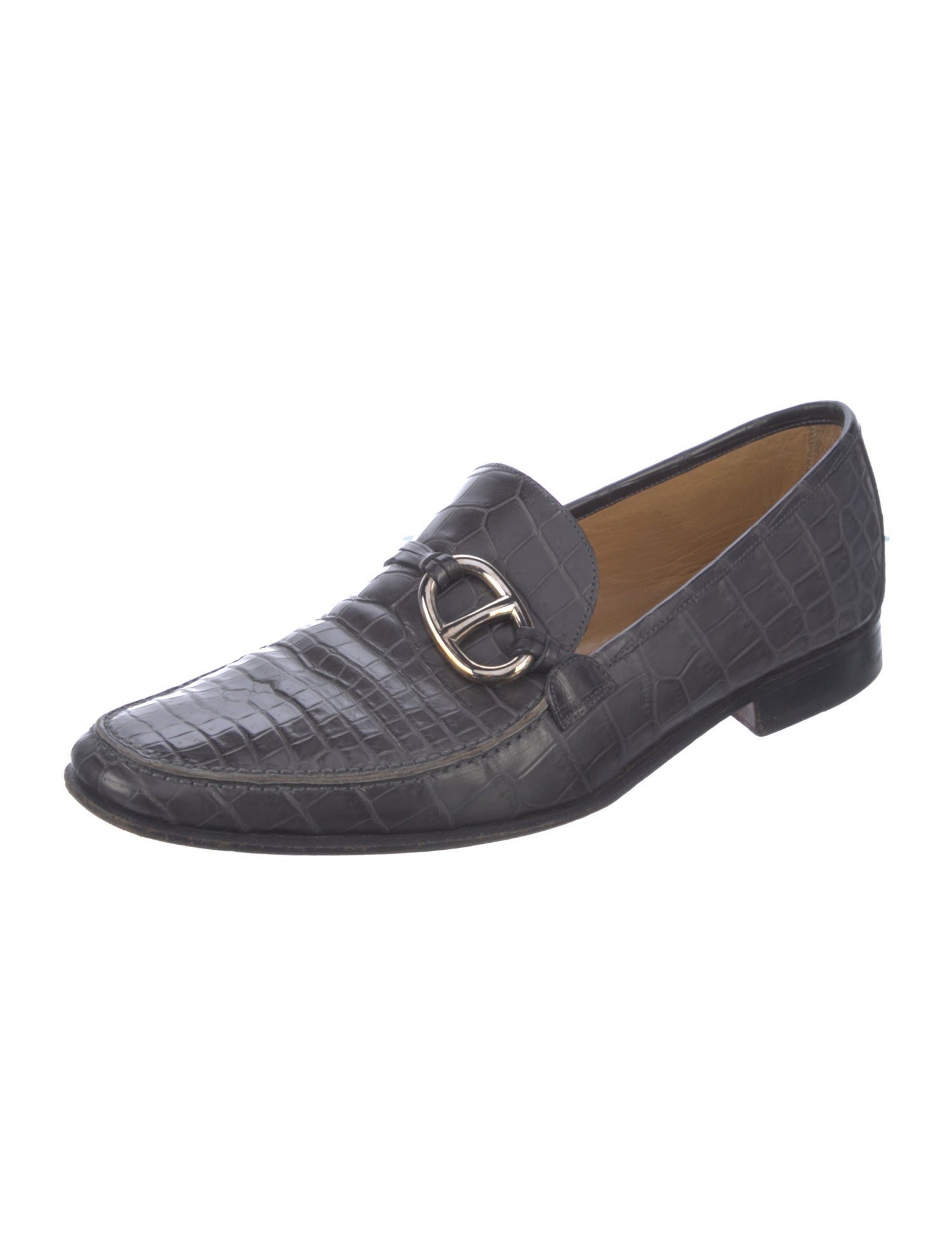 Hermès Vintage Chaîne d'Ancre Insignia Dress Loafers